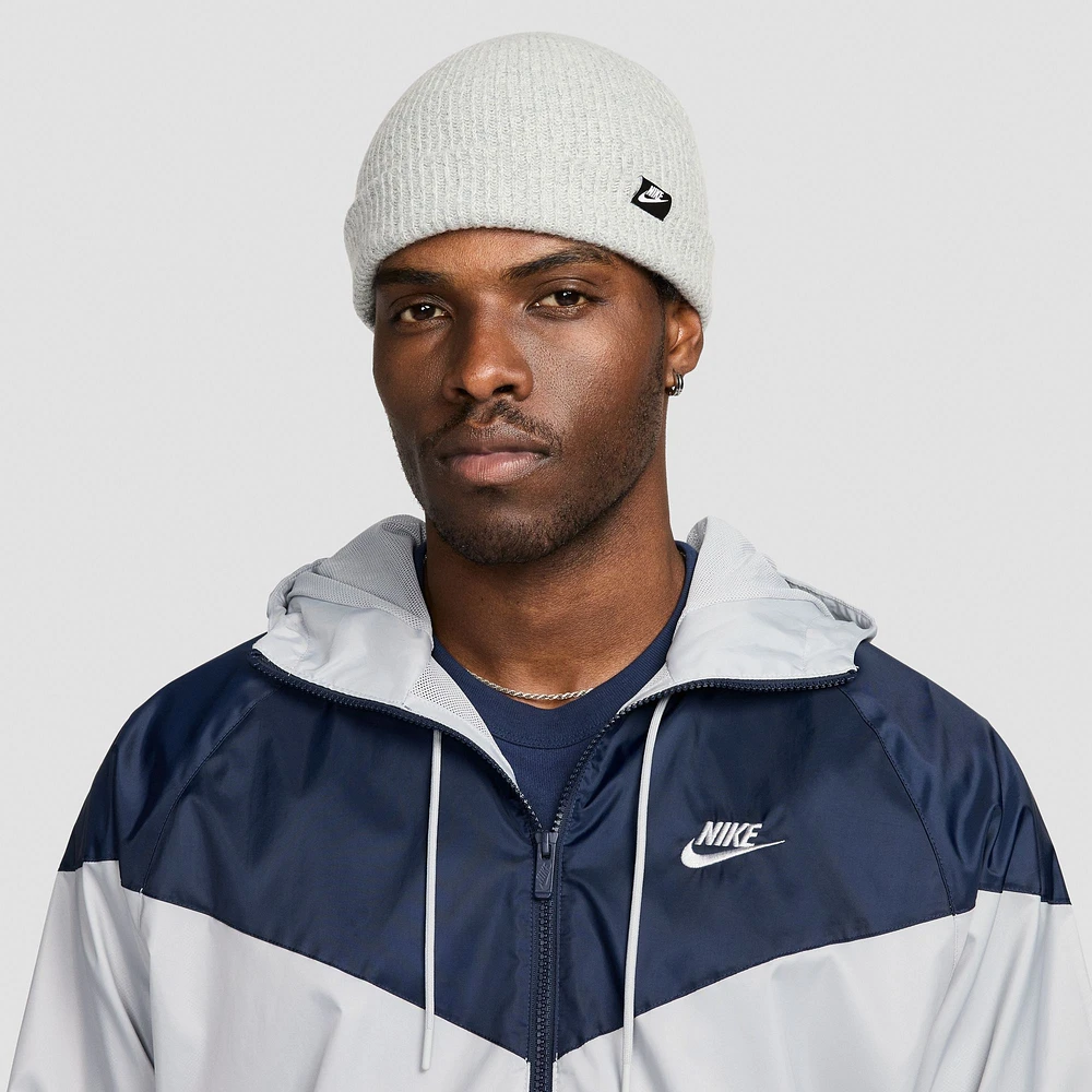 Bonnet en tricot à revers Nike Futura Terra gris pour homme