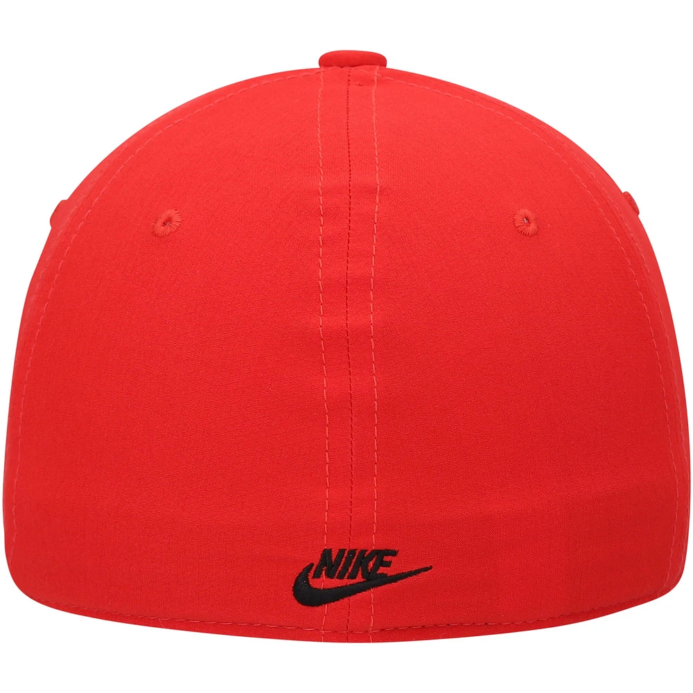 Casquette Nike Classic99 Futura Swoosh Performance Flex rouge pour homme