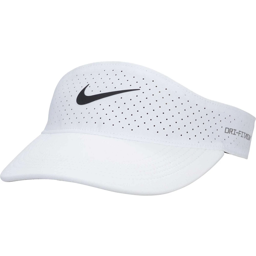 Men's Nike White Ace Performance Adjustable Visor