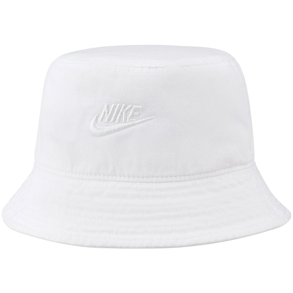 Men's Nike White Futura Washed Bucket - Hat