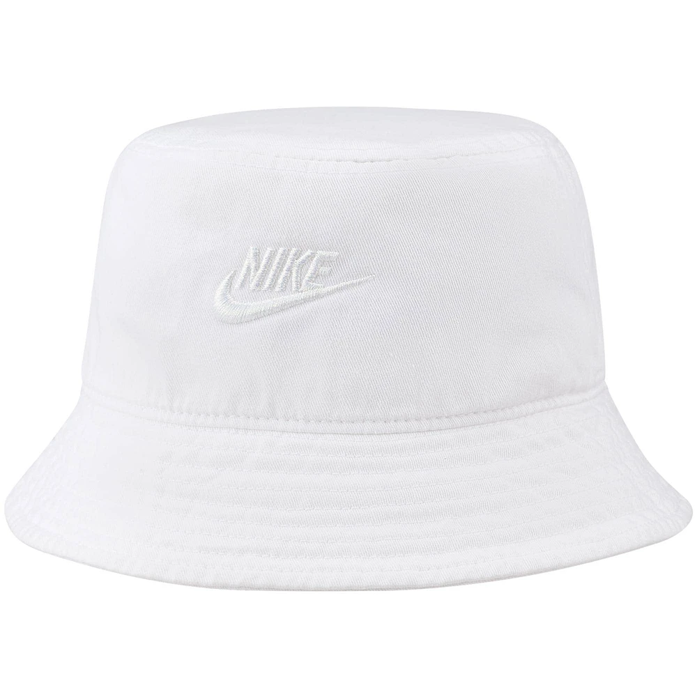 Men's Nike White Futura Washed Bucket - Hat
