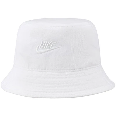 Men's Nike White Futura Washed Bucket - Hat