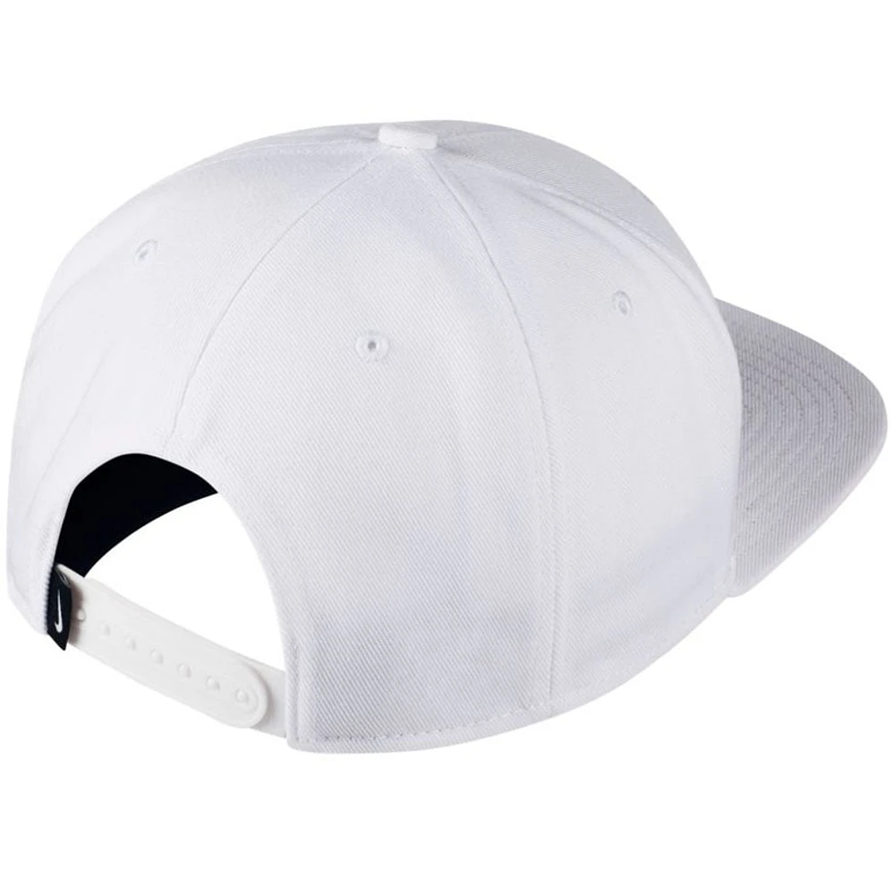 Casquette Snapback réglable Nike Pro Futura blanche pour homme