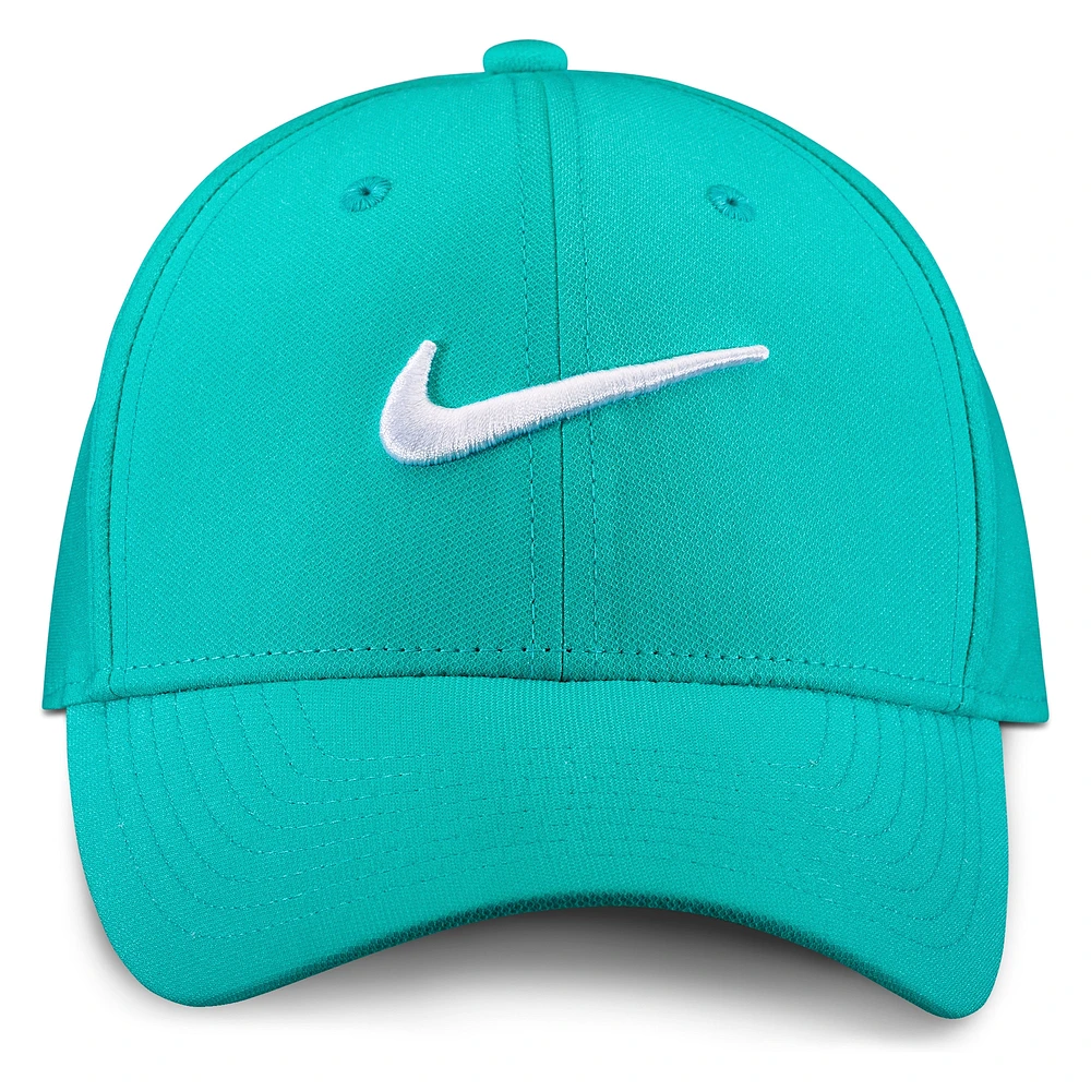 Nike Aqua/White Club Swoosh Adjustable Hat