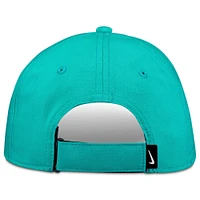 Casquette ajustable Nike Club Swoosh Aqua/Blanc