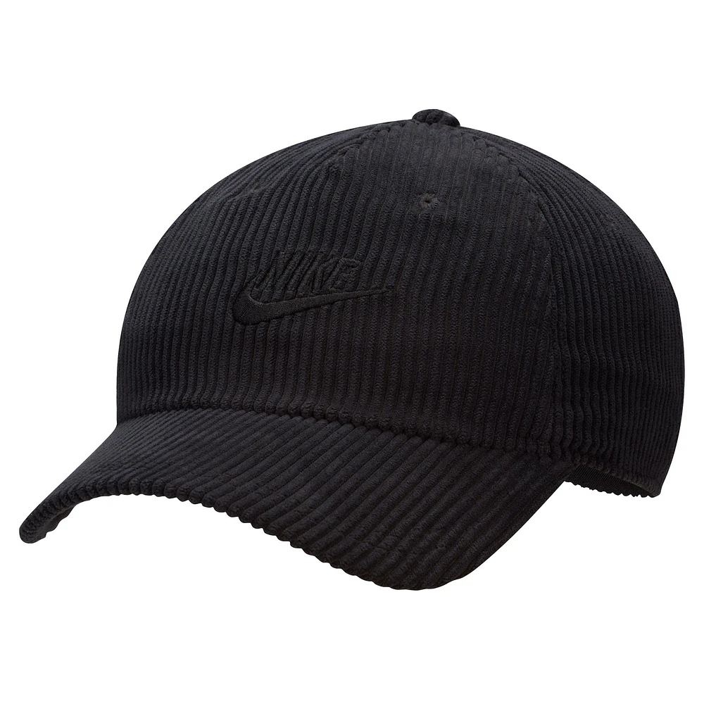 NI6 NIK BLACK FW23 UNISEX CORD CLUB UNSTRUCTURED CAP HATMENUSC