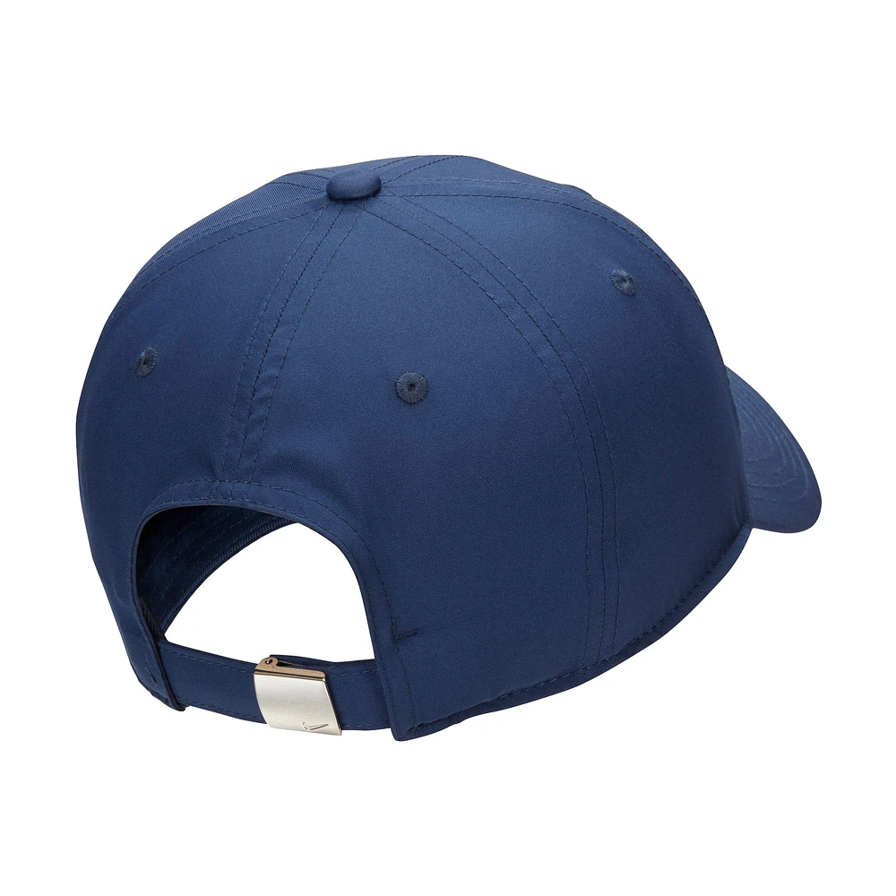 Casquette réglable unisexe Nike Navy Metal Swoosh Club Performance