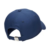 Casquette réglable unisexe Nike Navy Metal Swoosh Club Performance