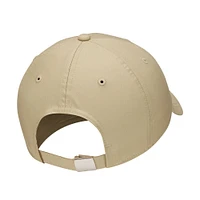 Unisex Nike  Olive Metal Swoosh Lifestyle Performance Club Adjustable Hat