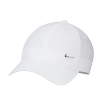 Casquette ajustable unisexe Nike White Metal Swoosh Lifestyle Performance Club