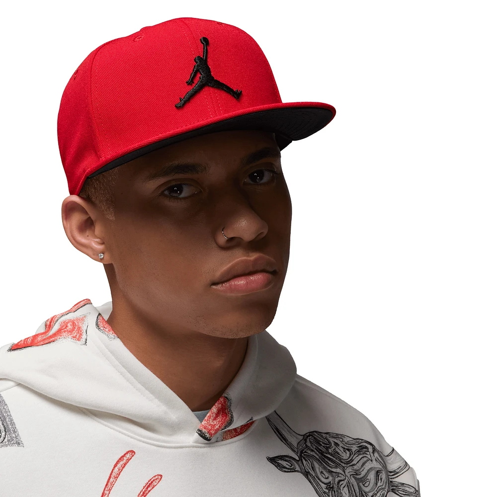 Casquette Jordan Brand Pro Jumpman Snapback rouge unisexe