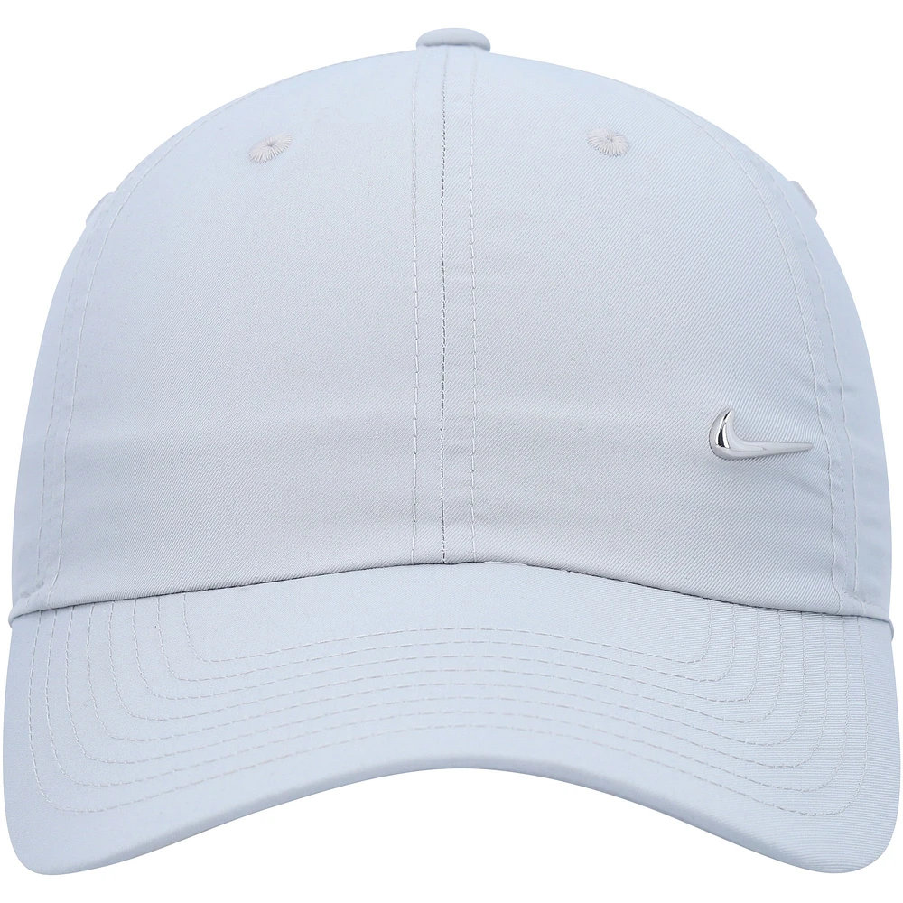 Unisex Nike Gray Metal Swoosh Club Performance Adjustable Hat