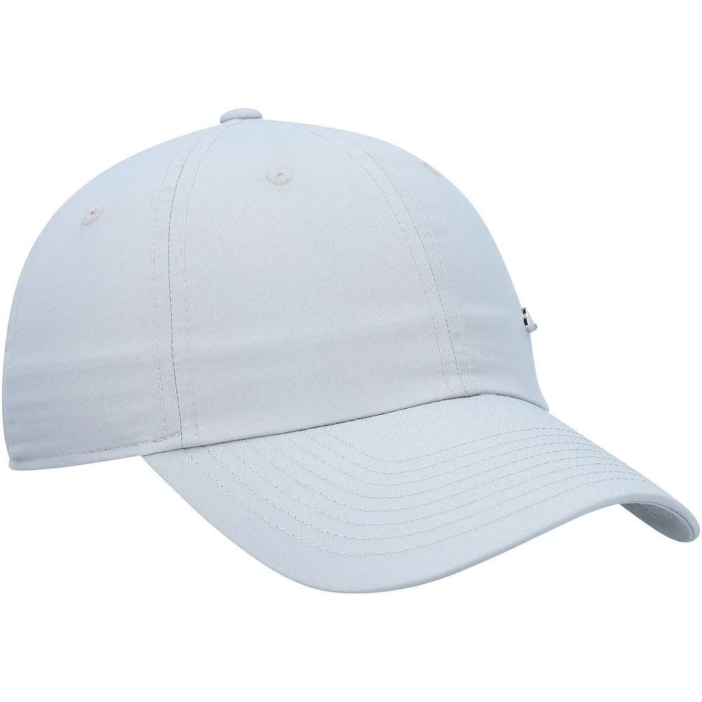 Unisex Nike Gray Metal Swoosh Club Performance Adjustable Hat