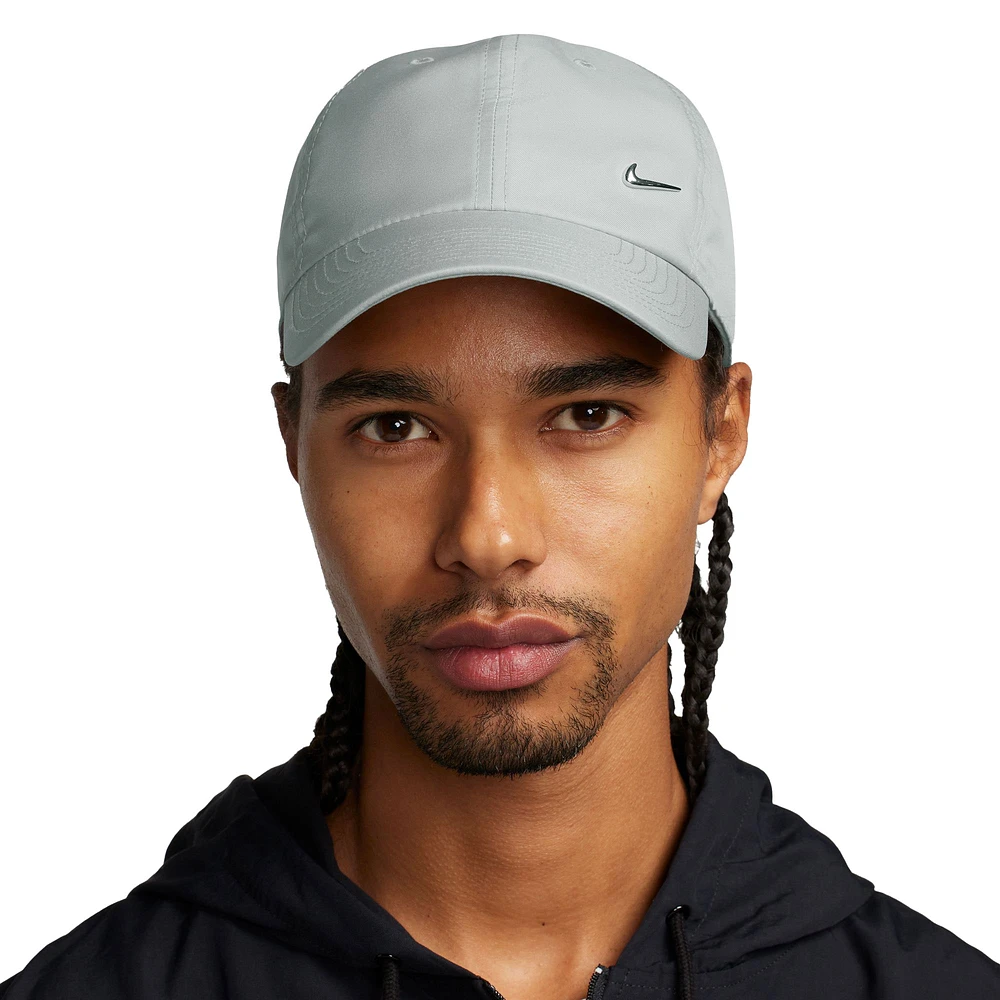 Unisex Nike Gray Metal Swoosh Club Performance Adjustable Hat