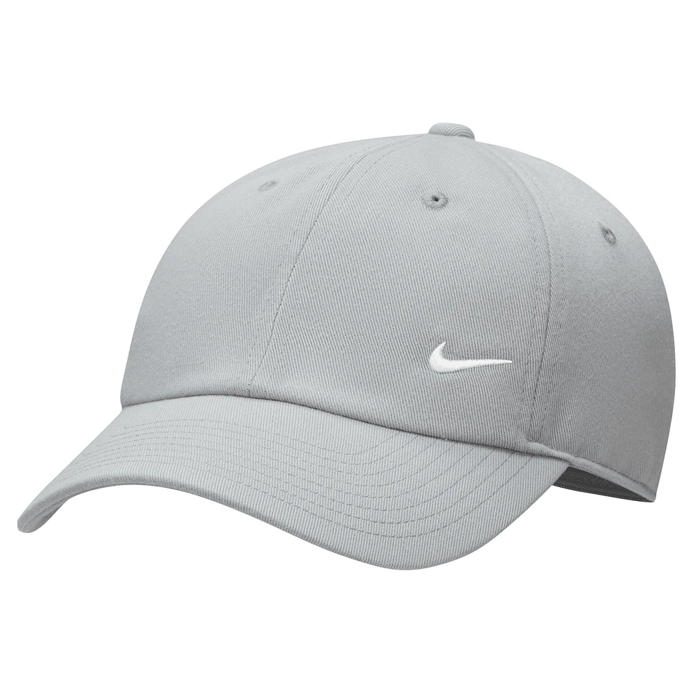 Casquette ajustable unisexe Nike Grey Swoosh Club Performance