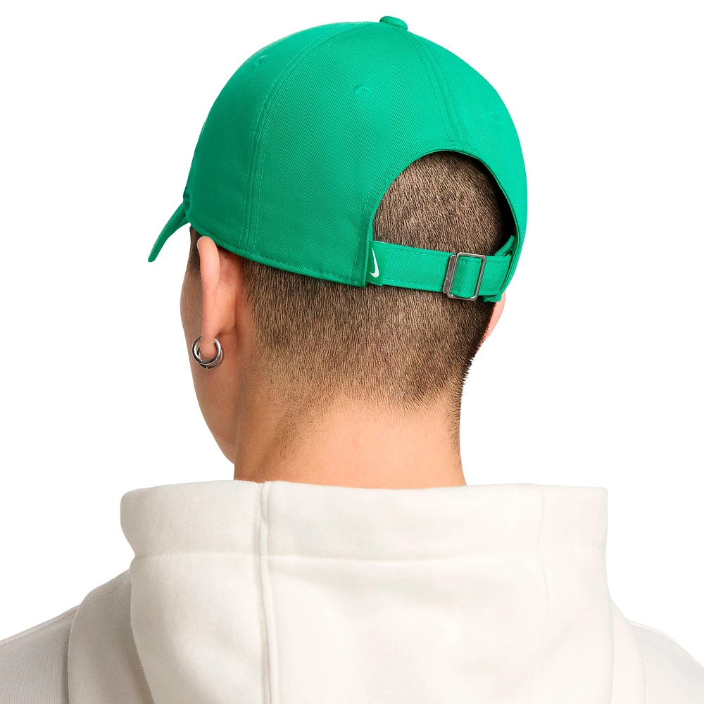 Chapeau réglable unisexe Nike Green Swoosh