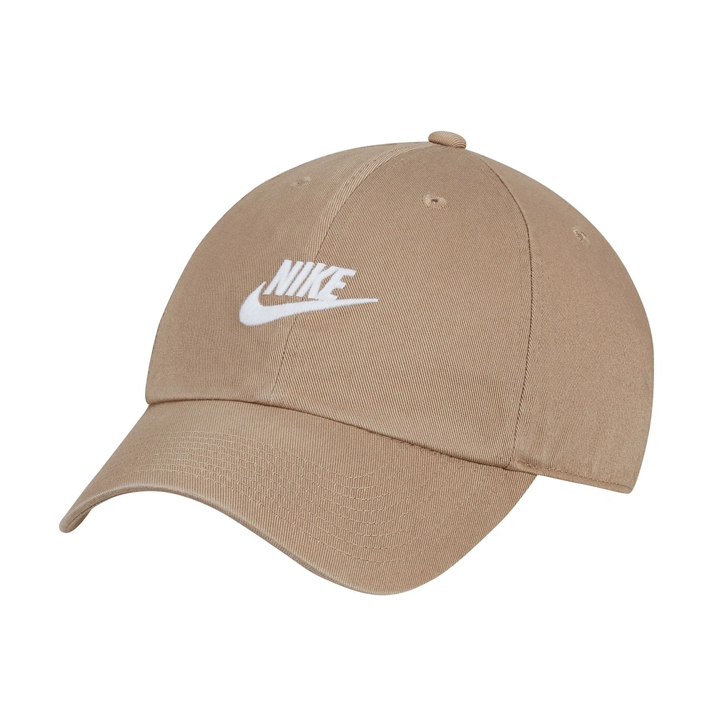 Unisex Nike Khaki Futura Wash Club Adjustable Hat