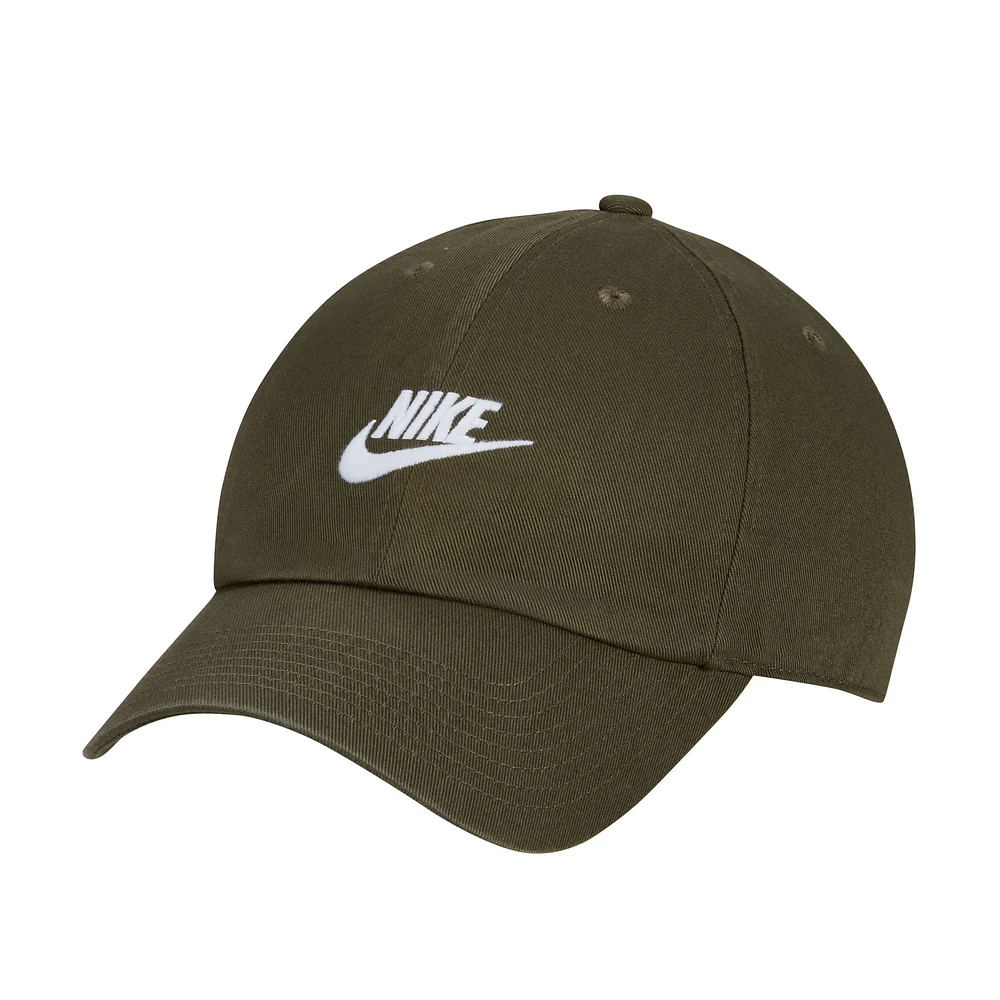 Unisex Nike Olive Club Futura Wash Adjustable Hat