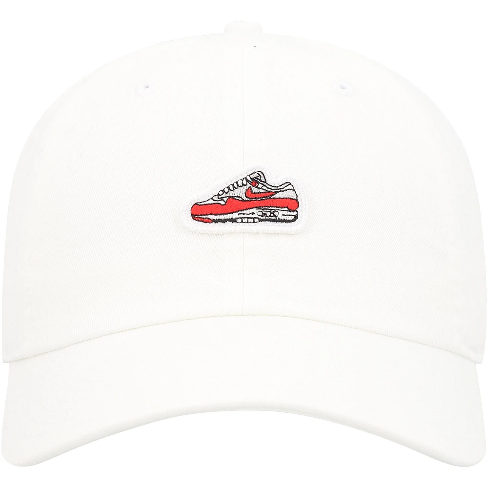 Casquette réglable unisexe Nike Air Max 1 Club blanche