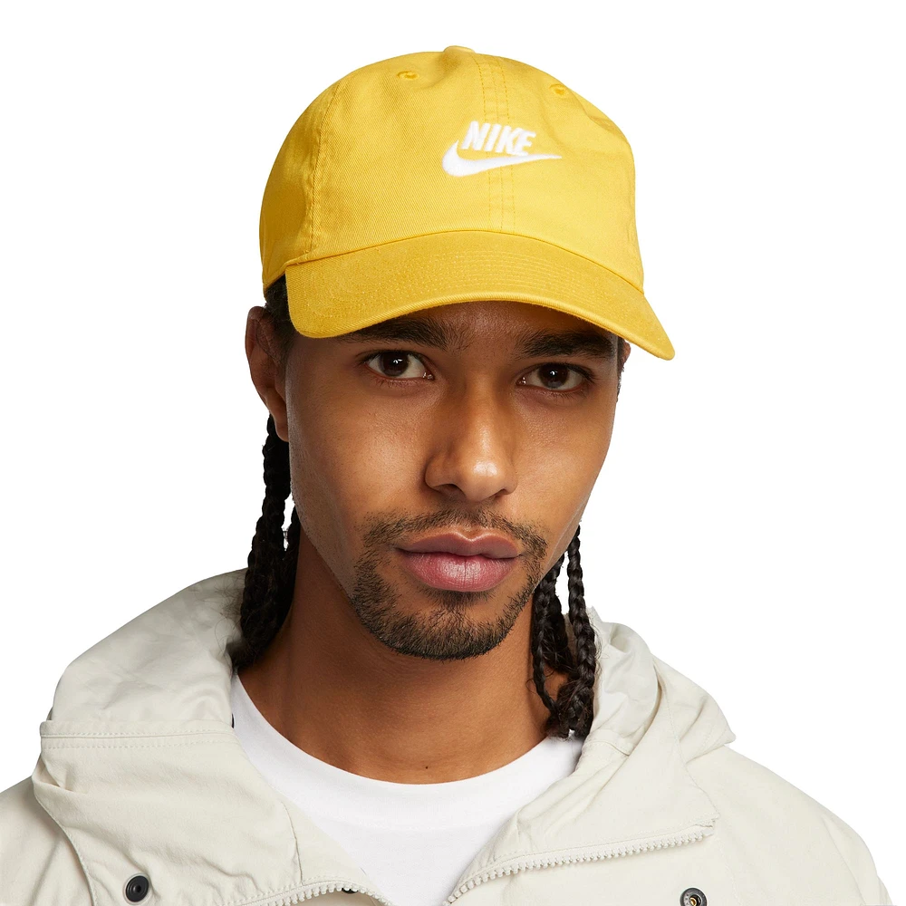 Casquette ajustable unisexe Nike Futura Wash Club jaune