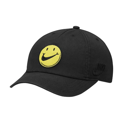 Casquette ajustable Nike Heritage86 Day pour jeunes, noire