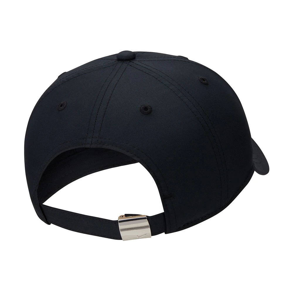 Casquette réglable Nike Black Metal Swoosh pour jeunes