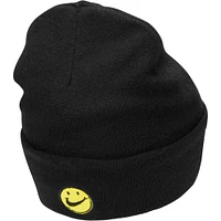 Youth Nike Black Reversible Smiley Tall Peak Cuffed Knit Hat