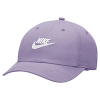 Youth Nike Lavender Futura Wash Club Adjustable Hat