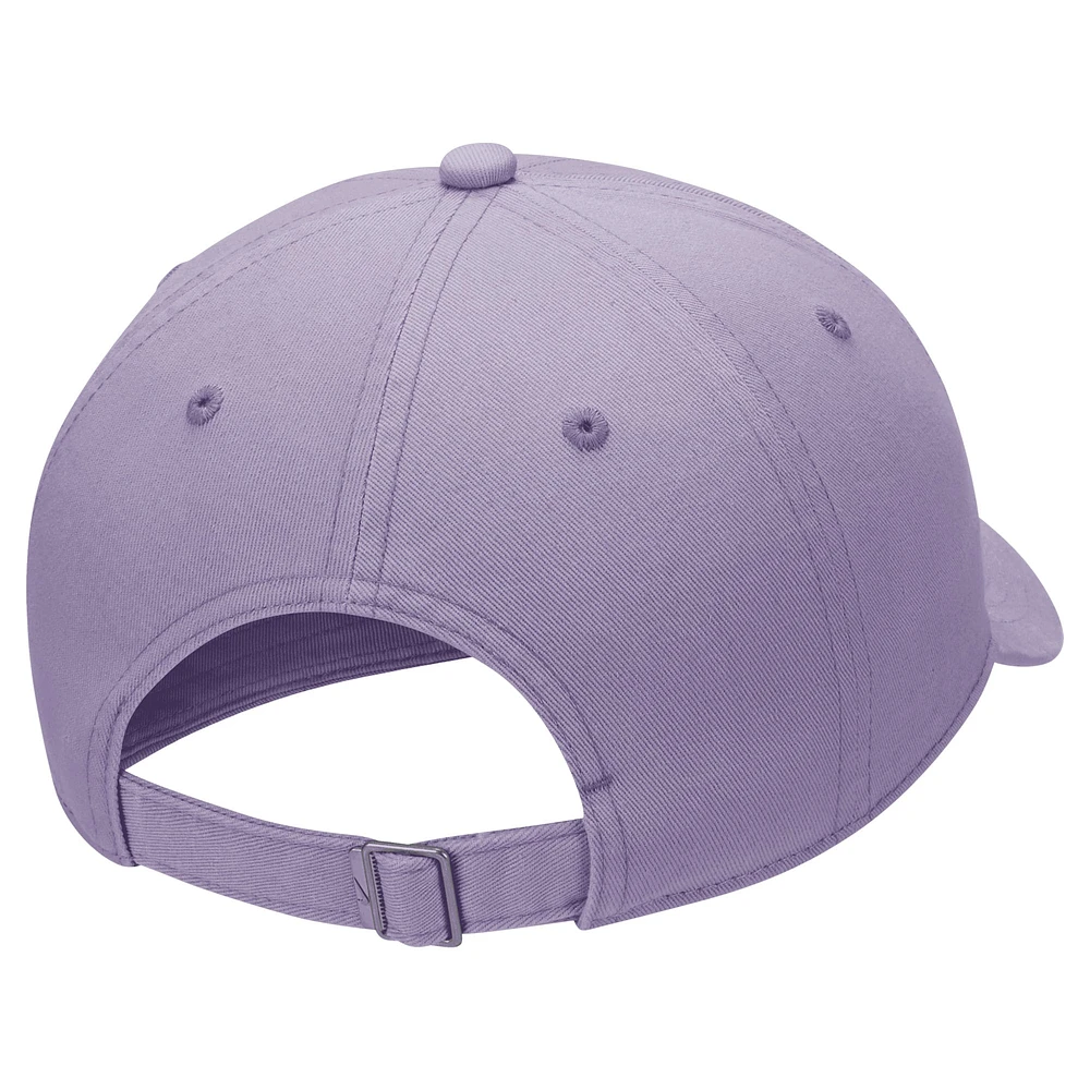 Youth Nike Lavender Futura Wash Club Adjustable Hat