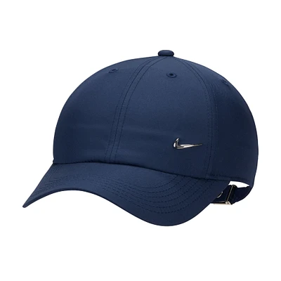 Youth Nike  Navy Heritage86 Metal Swoosh Club Performance Adjustable Hat