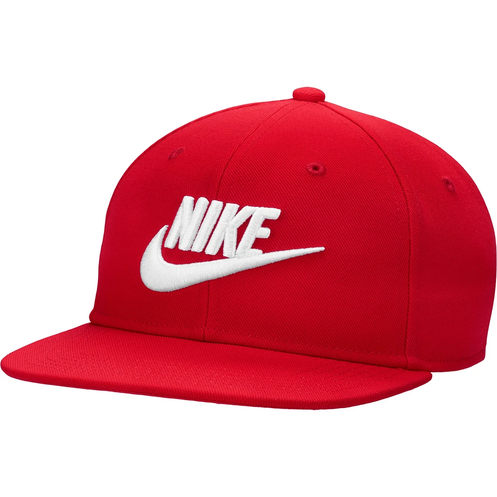 Casquette Snapback Nike Futura Pro Performance rouge pour jeune