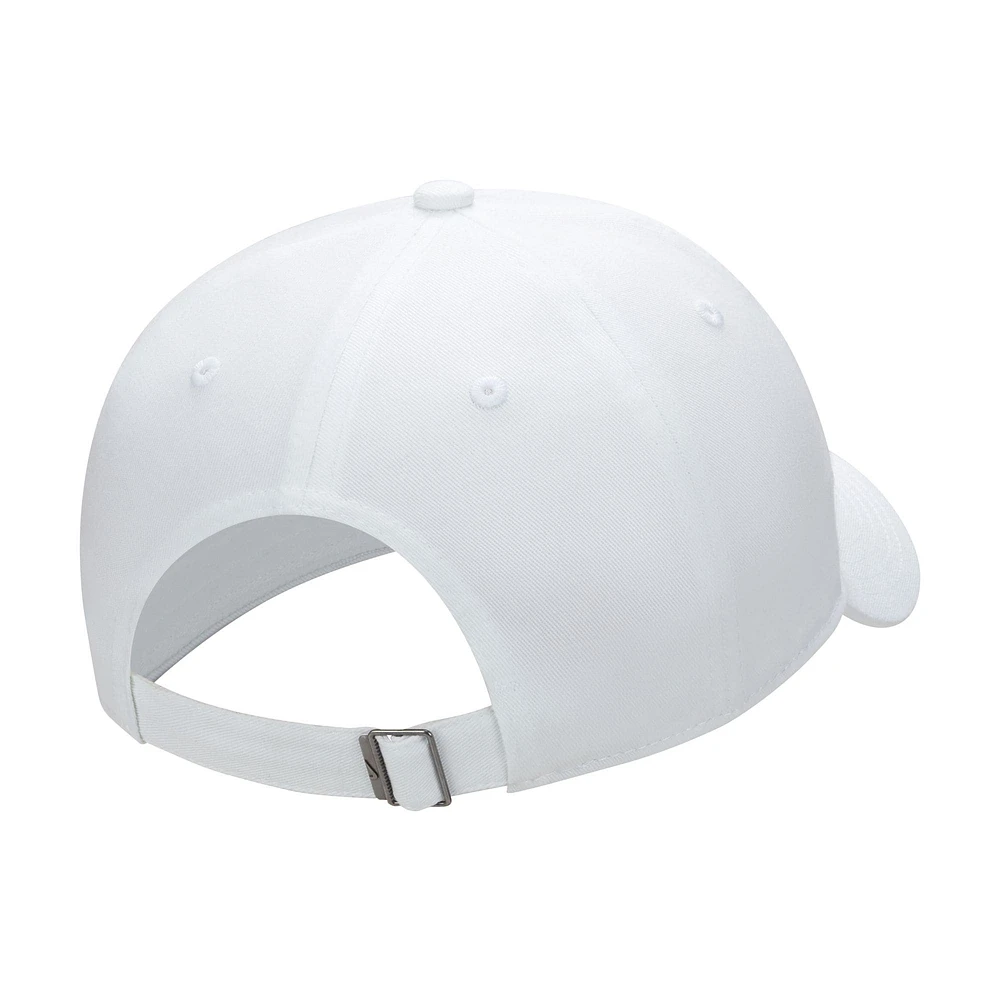 Casquette réglable Nike Futura Wash Club pour jeune blanc