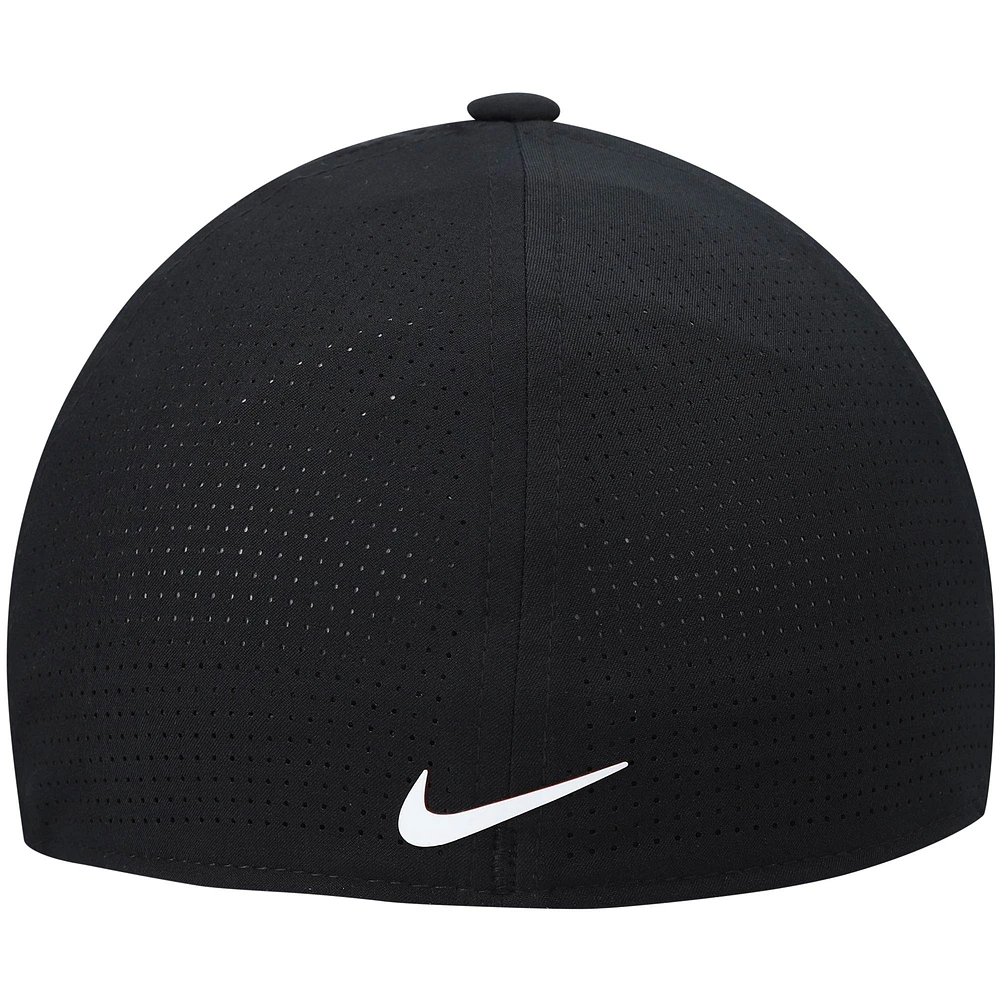 Casquette Nike Golf noire Tiger Woods Legacy91 Performance Flex pour homme