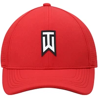 Casquette Nike Golf Tiger Woods Legacy91 Performance Flex pour homme, rouge