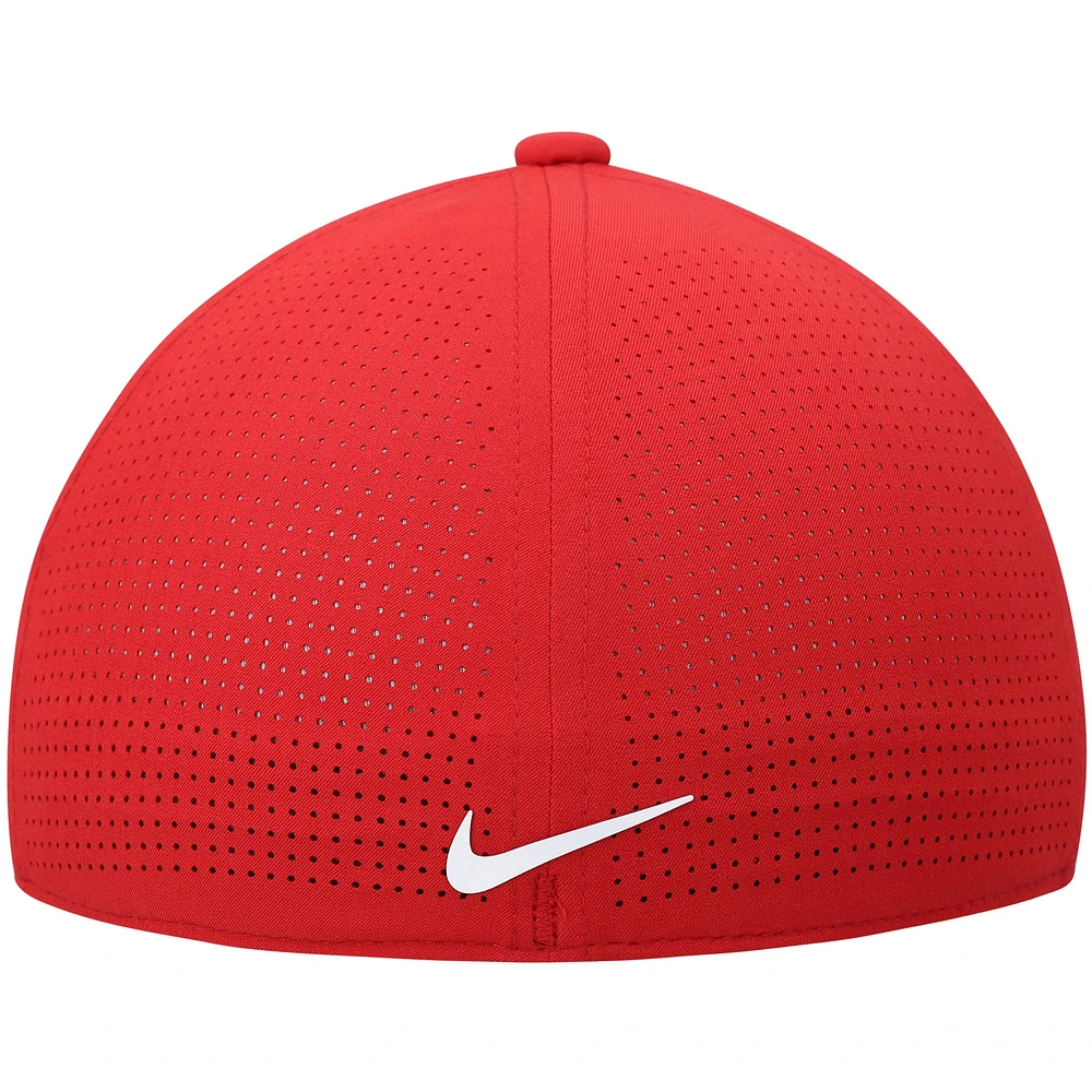 Casquette Nike Golf Tiger Woods Legacy91 Performance Flex pour homme, rouge