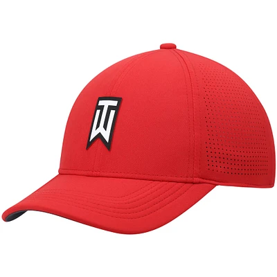 Casquette Nike Golf Tiger Woods Legacy91 Performance Flex pour homme, rouge