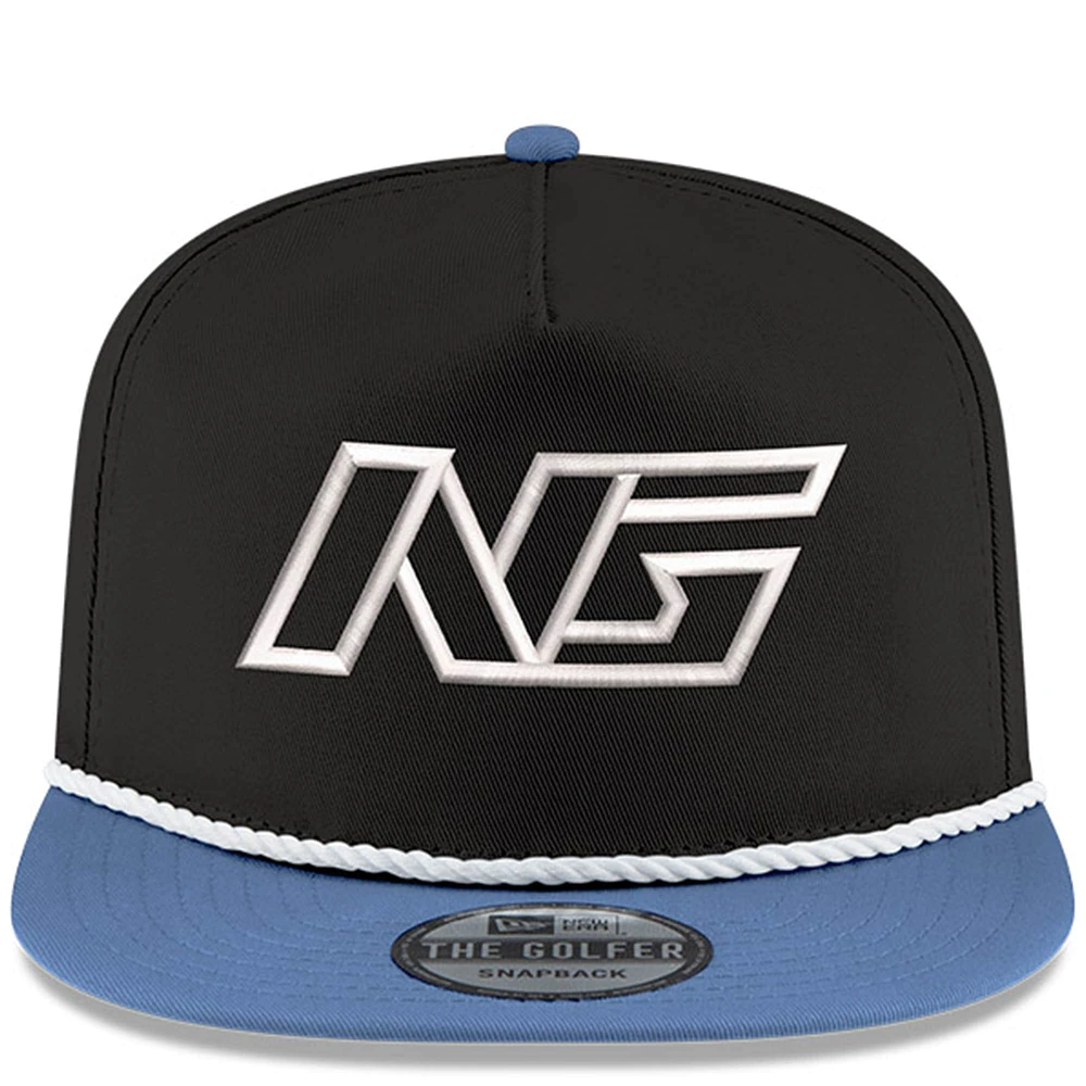 Men's New Era  Black/Light Blue Noah Gragson Golfer Snapback Hat