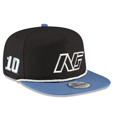 Casquette Snapback Noah Gragson Golfer New Era pour hommes, noir/bleu clair