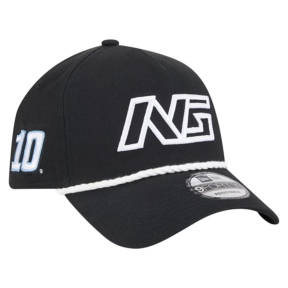 Men's New Era Black Noah Gragson 9FORTY Rope Adjustable Hat