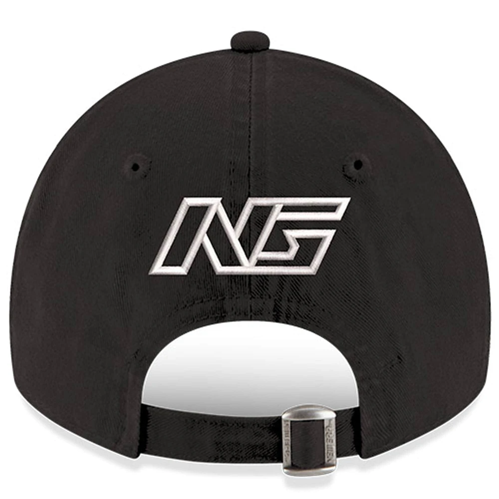 Casquette réglable noire Noah Gragson 9TWENTY New Era pour hommes