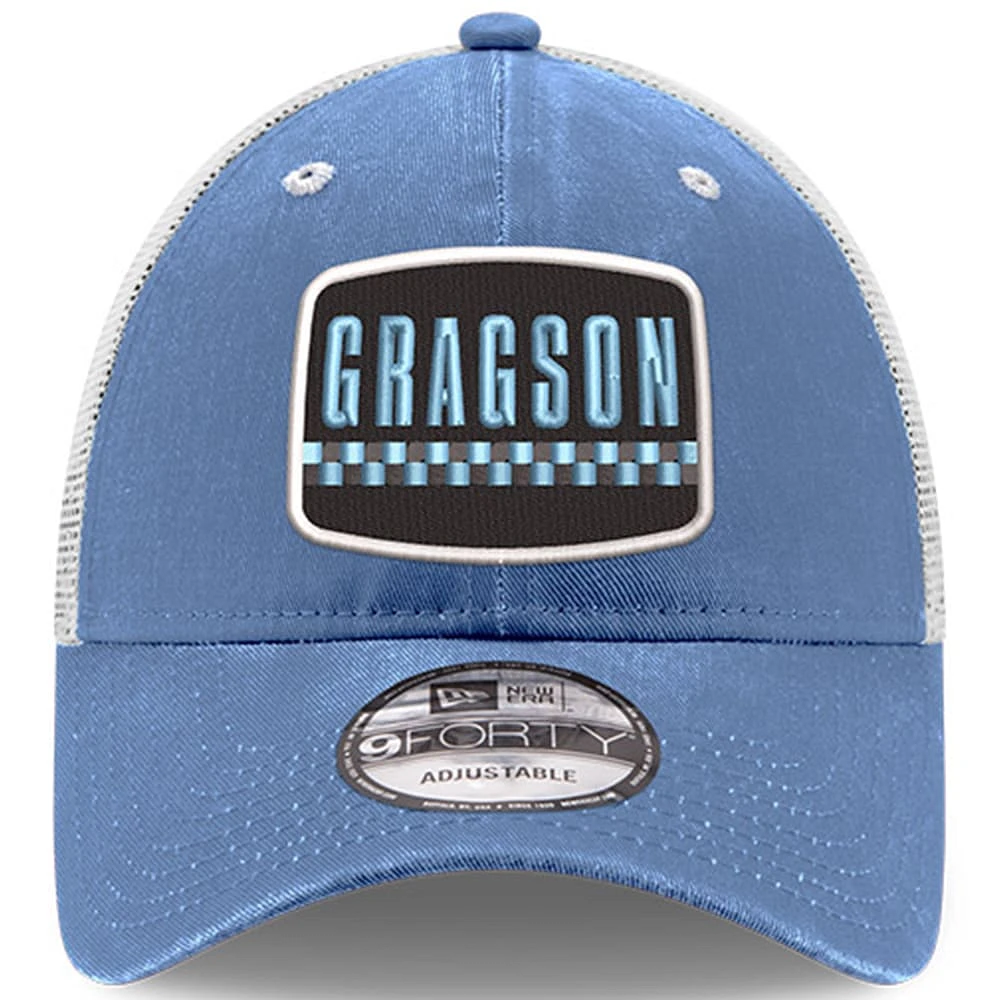 Men's New Era  Light Blue Noah Gragson 9FORTY Adjustable Hat