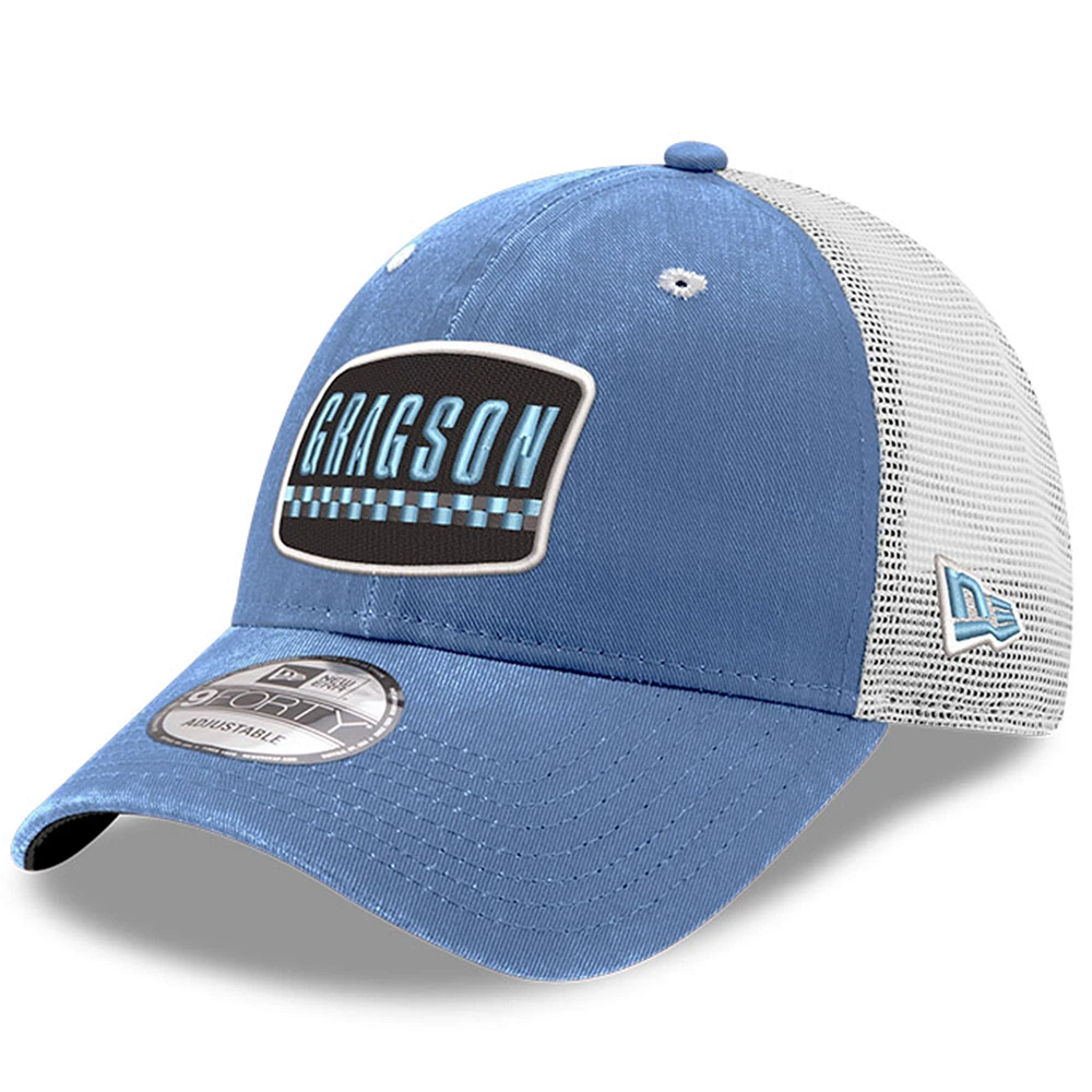 Men's New Era  Light Blue Noah Gragson 9FORTY Adjustable Hat