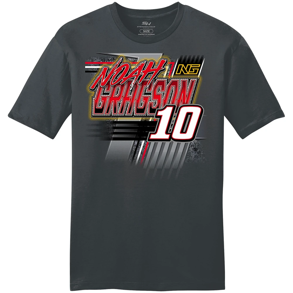 Men's Stewart-Haas Racing Team Collection  Charcoal Noah Gragson Rush Truck Centers Car T-Shirt