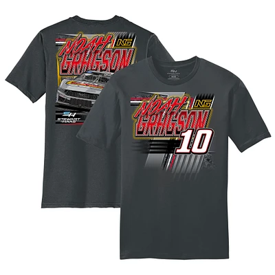 T-shirt de voiture pour hommes, Collection Stewart-Haas Racing Team, charbon Noah Gragson Rush Truck Centers