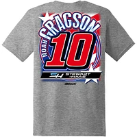 Men's Stewart-Haas Racing Team Collection  Gray Noah Gragson RWB T-Shirt