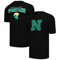 T-shirt avec applique FISLL pour hommes, noir, Norfolk State Spartans