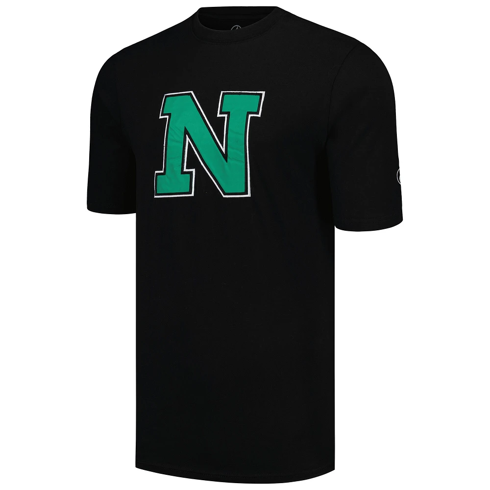 T-shirt avec applique FISLL pour hommes, noir, Norfolk State Spartans