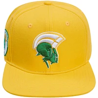 Men's Pro Standard Gold Norfolk State Spartans Mascot Logo Snapback Hat