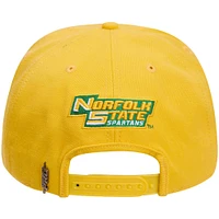 Men's Pro Standard Gold Norfolk State Spartans Mascot Logo Snapback Hat