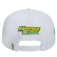 Men's Pro Standard White Norfolk State Spartans Mascot Wool Snapback Hat